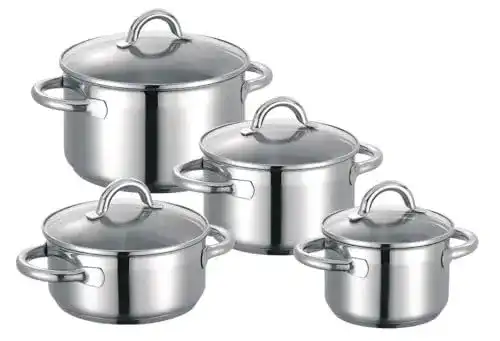 Schulte-Ufer Nimm-4-Topfset 1034, 4-teilig aus Edelstahl