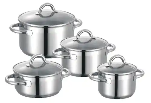 Schulte-Ufer Nimm-4-Topfset 1034, 4-teilig aus Edelstahl