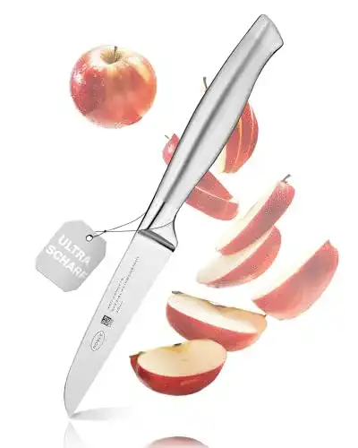 Rösle Gemüsemesser Basic Line 9 cm aus Edelstahl mit ergonomischem Griff