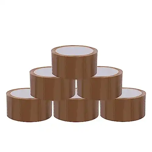 BIGtec Paketklebeband 6 Rollen für sicheres Verpacken von Paketen