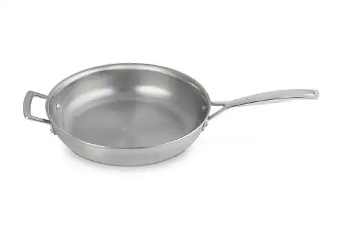 Edelstahlpfanne Le Creuset Unbeschichtete Bratpfanne mit Gegengriff