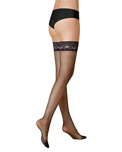 Halterlose Strümpfe von KUNERT für Damen – Mystique 20 DEN