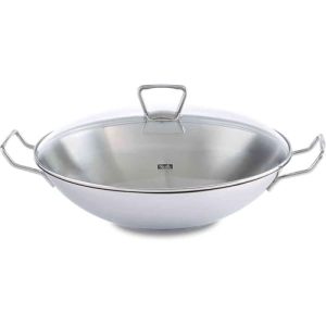 Fissler Kunming Wok aus Edelstahl (36 cm) für die asiatische Küche