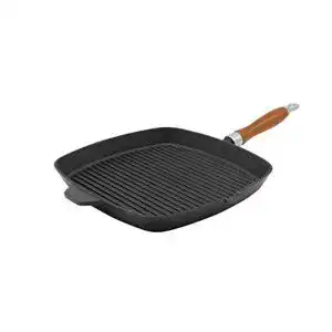 Grillpfanne Krüger Eisenguss Steakpfanne Rustica mit Rillenboden