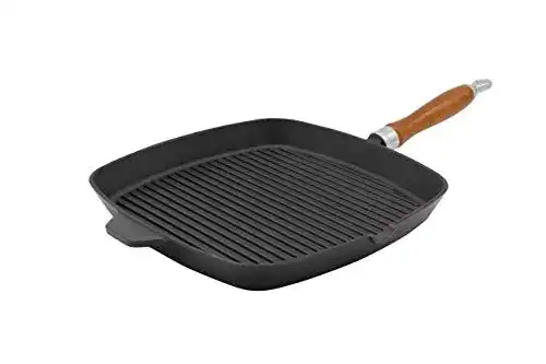 Grillpfanne Krüger Eisenguss Steakpfanne Rustica mit Rillenboden