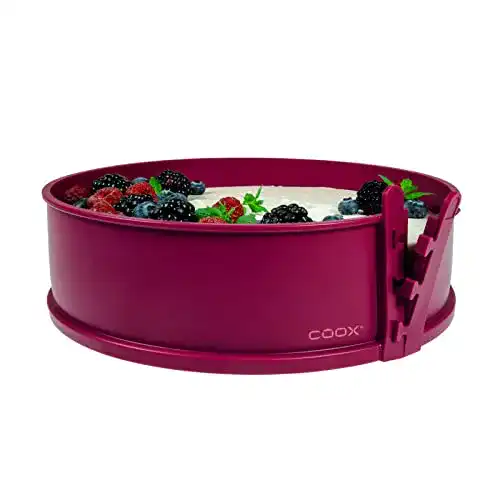 Springform mit Glasboden Coox 26 cm in Dunkelrot