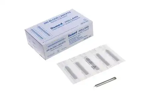 Romed Blutlanzetten steril verpackt für Diabetiker, 200 Stück