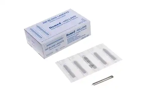 Romed Blutlanzetten steril verpackt für Diabetiker, 200 Stück