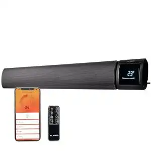 Dunkelheizstrahler Klamer Infrarotheizung 2600 W mit WLAN-Funktion