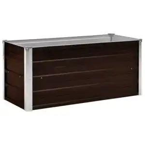 Hochbeet vidaXL Blumenkasten aus Metall für Garten und Balkon