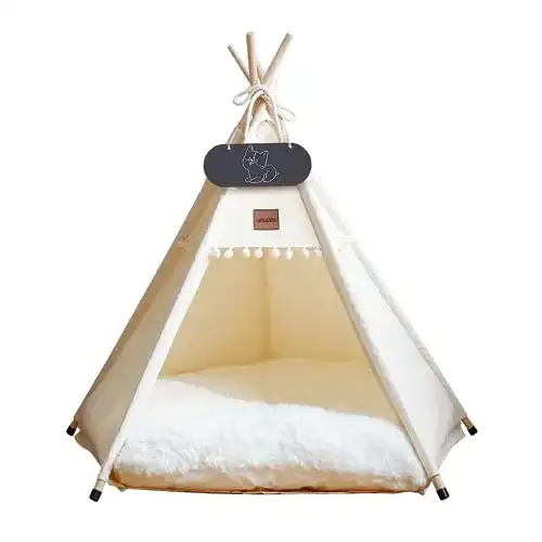Hundezelt Whiwhi Tipi für Haustiere mit Kissen