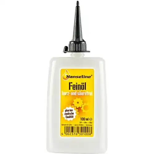 Uhrenöl Hanseline Feinöl 100 ml in Einzelflasche