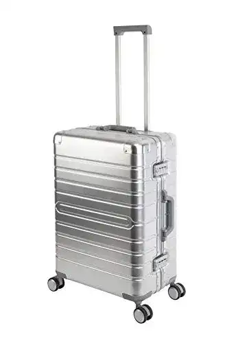 Aluminium Reisekoffer Travelhouse Oslo 65 cm in Silber