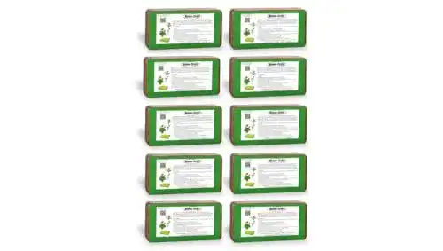 Blumenerde Humusziegel 10 x 650g 90L Kokoserde Anzuchterde