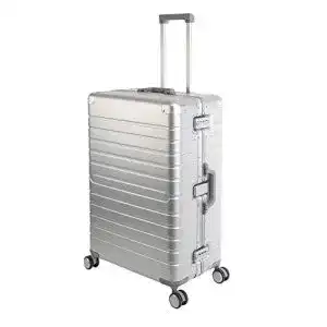 Aluminium Koffer Travelhouse Oslo Reisekoffer Silber 75 cm