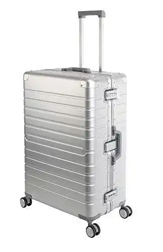 Aluminium Koffer Travelhouse Oslo Reisekoffer Silber 75 cm