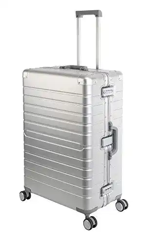 Aluminium Koffer Travelhouse Oslo Reisekoffer Silber 75 cm