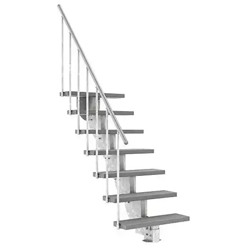 Außentreppe Dolle Gardenstep mit 7 Stufen für Geschosshöhen von 129,5 bis 157,5 cm