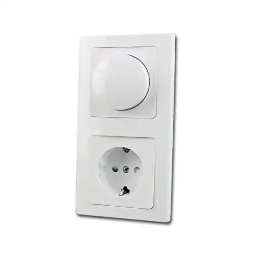 Steckdosen Lichtschalter ChiliTec Delphi Dimmer mit Schuko