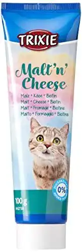 Malzpaste für Katzen Trixie TX-42738 Malt’n’Cheese gegen Haarballen