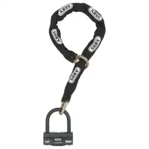 Abus Motorradschloss Granit 58 mit Kette Kombination aus Schloss und Kette