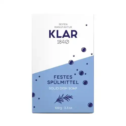 Festes Spülmittel Klar Seifen 100g mit Natron und Rosmarinduft