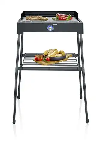 Severin Elektrogrill PG 8566 mit Edelstahl-Grillrost und Standuntergestell