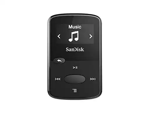 SanDisk Clip Jam 8GB MP3 Player für Sportliche Aktivitäten, Schwarz