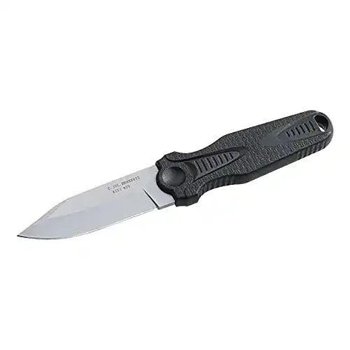 Herbertz Neck Knife aus AISI 420 Stahl mit Kunststoffgriff und -scheide