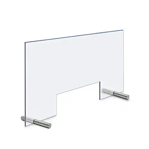 Spuckschutz 120×60 cm mit Durchreiche von BISKAMI