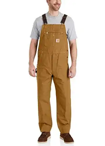 Latzhose für Herren von Carhartt in Braun, lockerer Schnitt und hohe Qualität