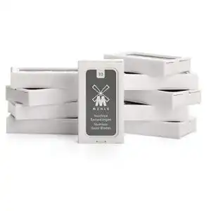 Mühle Rasierhobel-Klingen 10er Pack aus rostfreiem Stahl