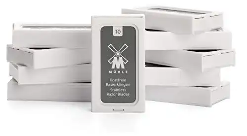 Mühle Rasierhobel-Klingen 10er Pack aus rostfreiem Stahl