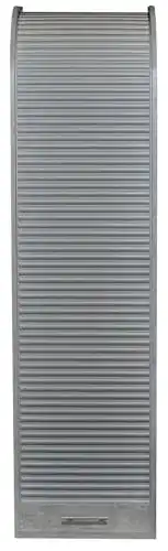 Jalousieschrank Möbelando Organizer in Beton Silber 45x164x40 cm