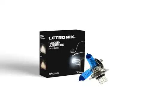 LETRONIX H7 Halogen Auto Lampen 12V 8500K Kalt Weiß