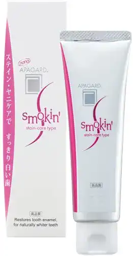 Remineralisierende Zahncreme Apagard SMOKIN für weiße Zähne