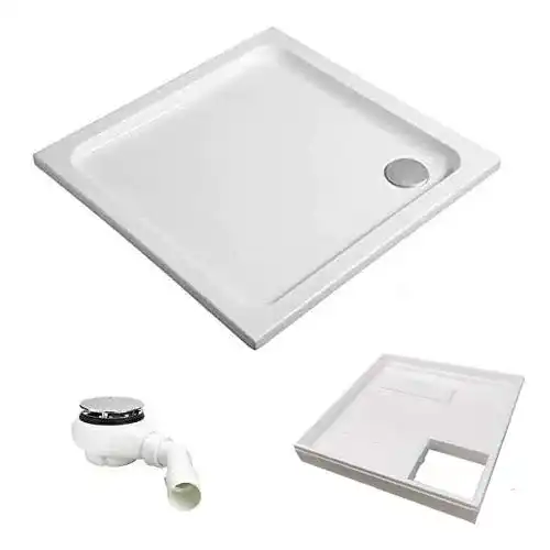 Acryl Duschwanne Hoesch Komplettpaket 90 x 90 x 2,5 cm