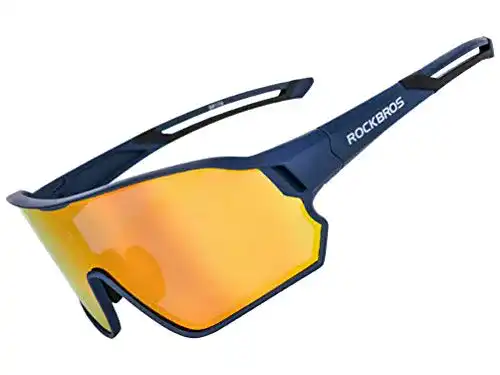 Fahrradbrille für Brillenträger mit polarisierenden Gläsern