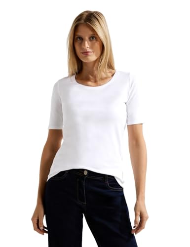 Cecil Damen T-Shirt Lena in Weiß (White 10000), Größe S