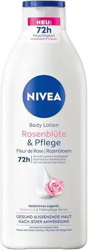 Nivea Body Lotion Rosenblüte & Pflege mit Arganöl und 72h Feuchtigkeit