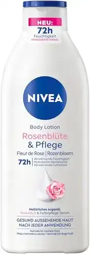 Nivea Body Lotion Rosenblüte & Pflege mit Arganöl und 72h Feuchtigkeit