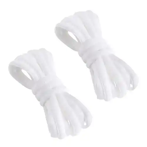 Weiße Schnürsenkel VSUDO 80 cm für Sportschuhe und Sneakers