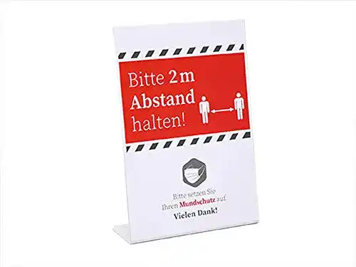 Abstand halten Aufsteller APS 98021 Hinweisschild