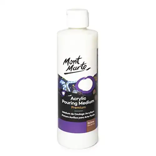 Mont Marte Pouring Medium 240ml für Acrylfarben Fließverhalten verbessern