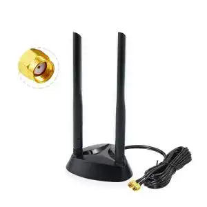 WLAN-Antenne Vecys Dualband 2.4G / 5.8G Signalverstärker mit Magnetbasis