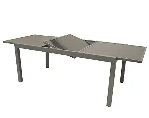 Ausziehbarer Gartentisch PISA 140/200×90 cm von DEGAMO