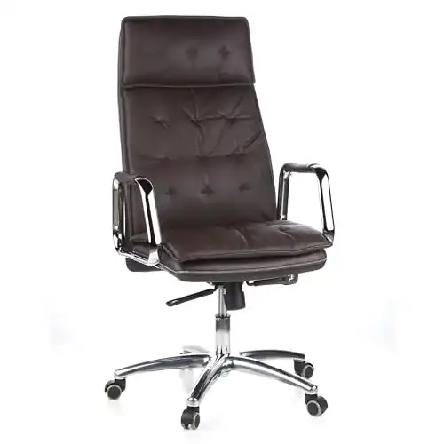 Bürostuhl mit Echtlederbezug hjh OFFICE 600924 Chefsessel Villa 20