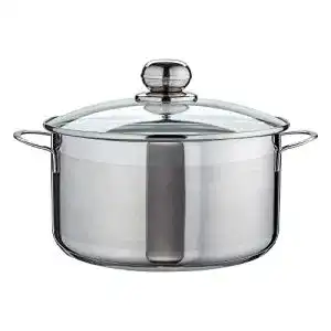 Kochtopf 24 cm aus Edelstahl für Induktion und Herdarten