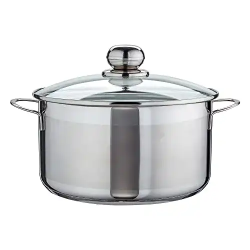 Kochtopf 24 cm aus Edelstahl für Induktion und Herdarten