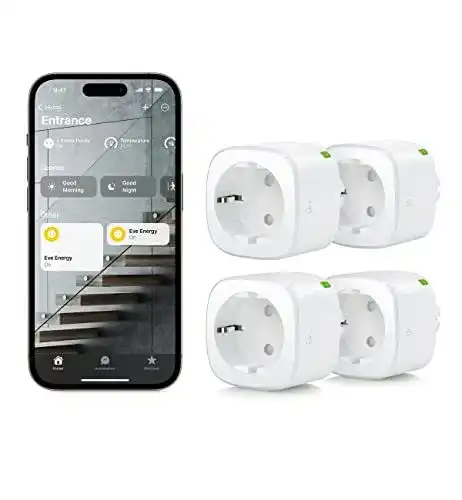 HomeKit Steckdose Eve Energy (Matter) 4er Set Smarte Steckdose